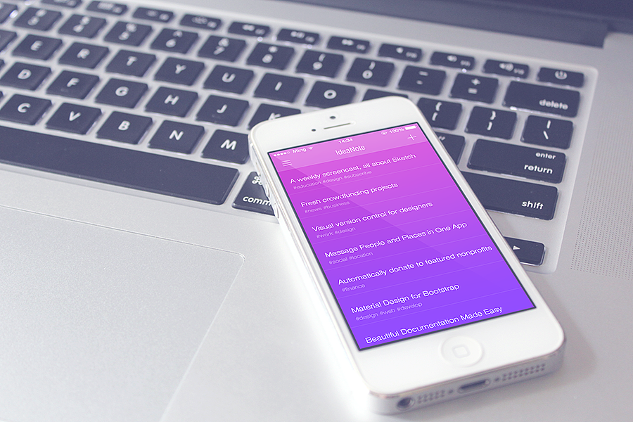 创意记录器 IdeaNote（图ZMjAxNzc2NTY=） - APP界面 - 站酷设计师胥冥原创素材 - 站酷ZCOOL
