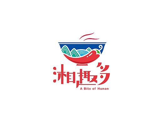 餐饮-湘趣多湖南米粉和小吃VI&插画设计
