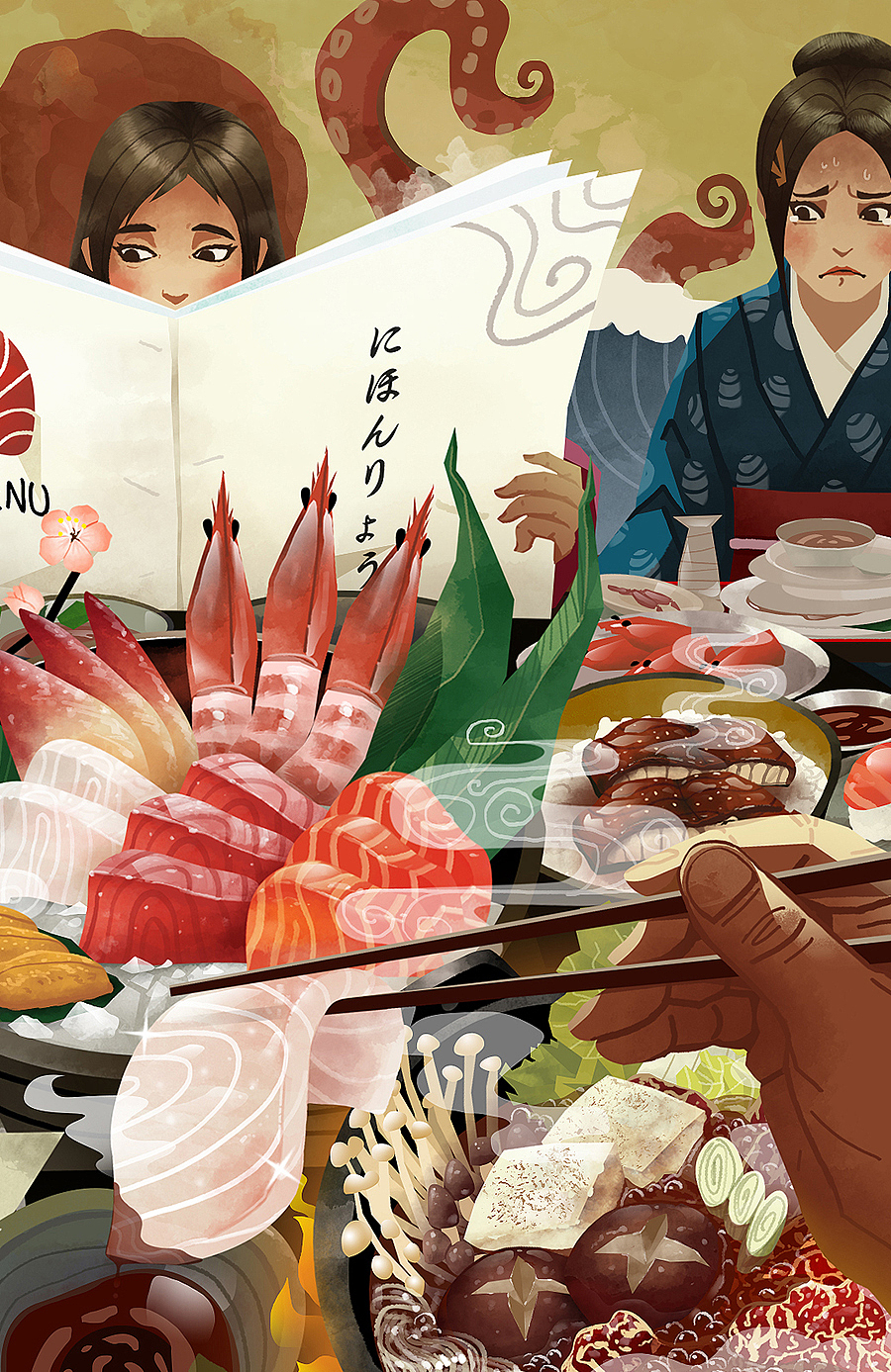 饥饿的女人是猛兽（图ZMzg3MjQ5ODQ=） - 商业插画 - 站酷设计师Canzone原创素材 - 站酷ZCOOL