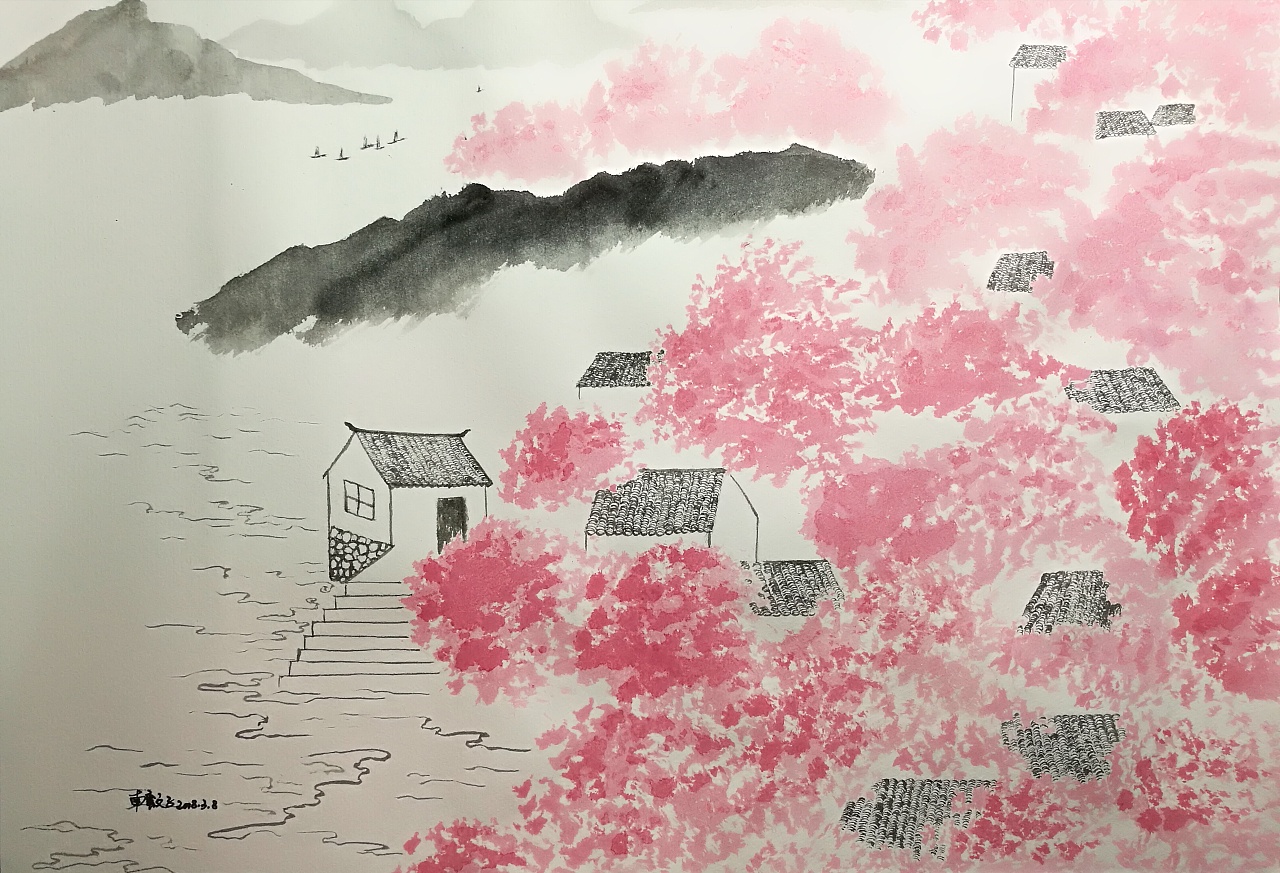 国韵水墨|纯艺术|绘画|南蛮文子 - 原创作品 - 站酷 (zcool)