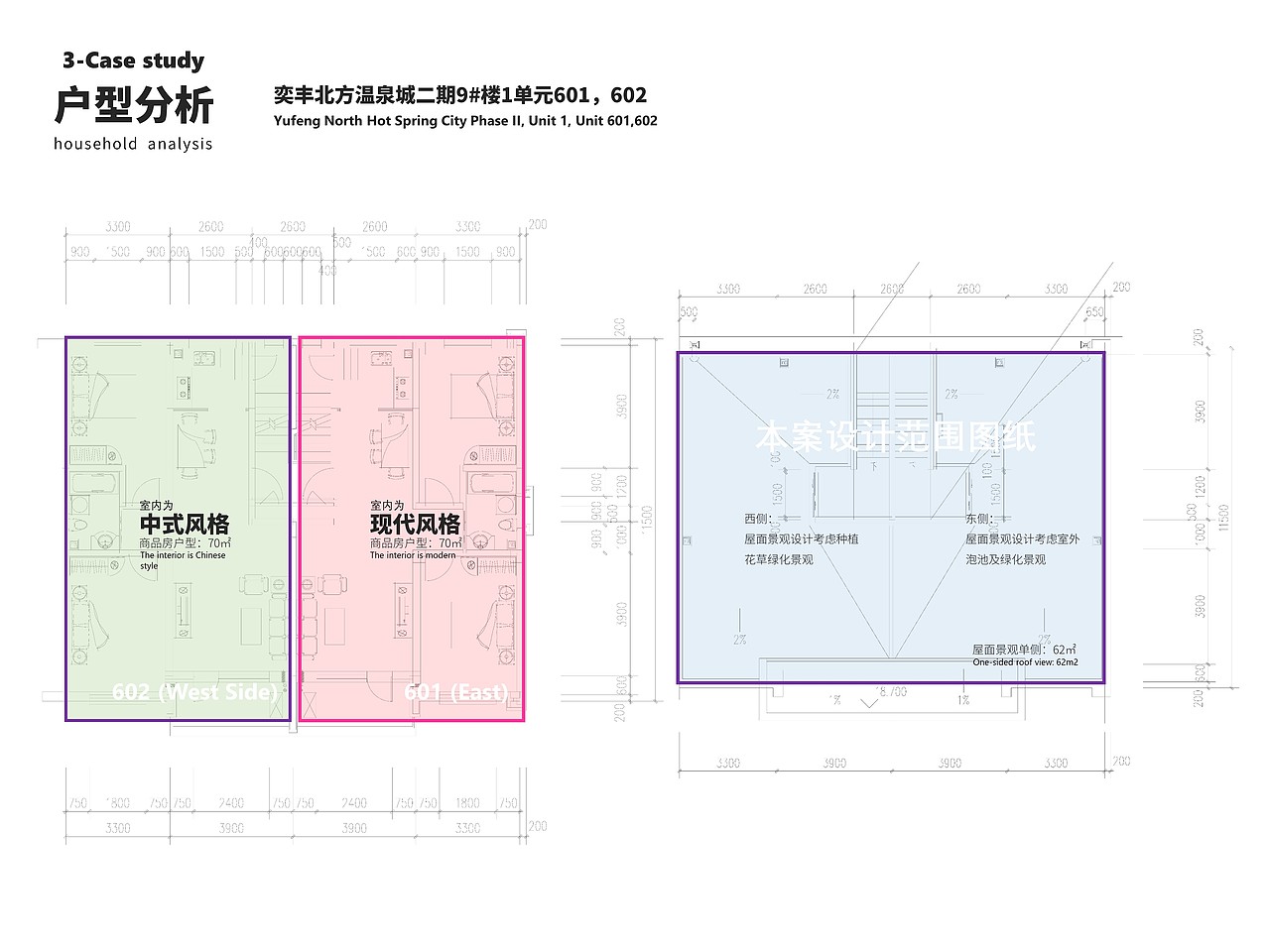 【温泉城屋顶花园景观方案设计】现代+中式(双风格)