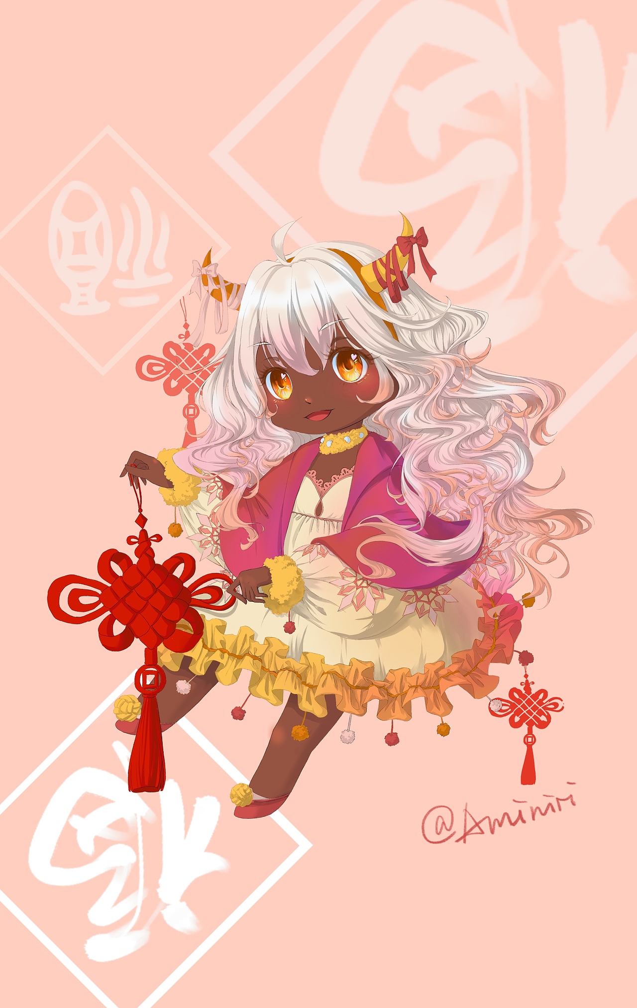 新年贺图|动漫|其他动漫|aminiri_原创作品-站酷zcool