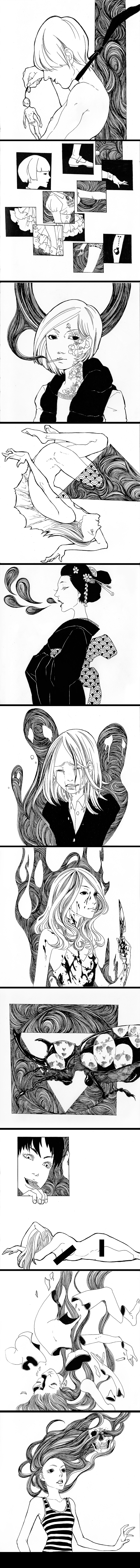 线体插画练习之六(11张)