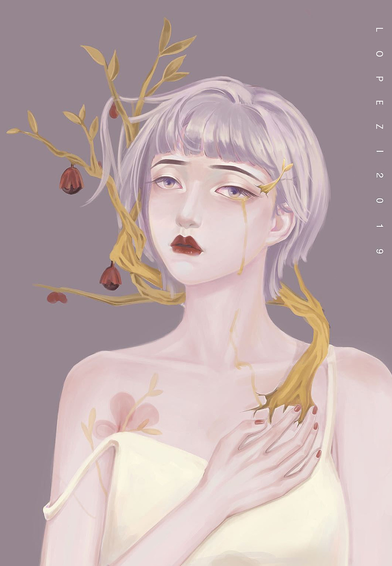 画中的女孩|插画|创作习作|一条人lopez - 原创作品 - 站酷 (zcool)