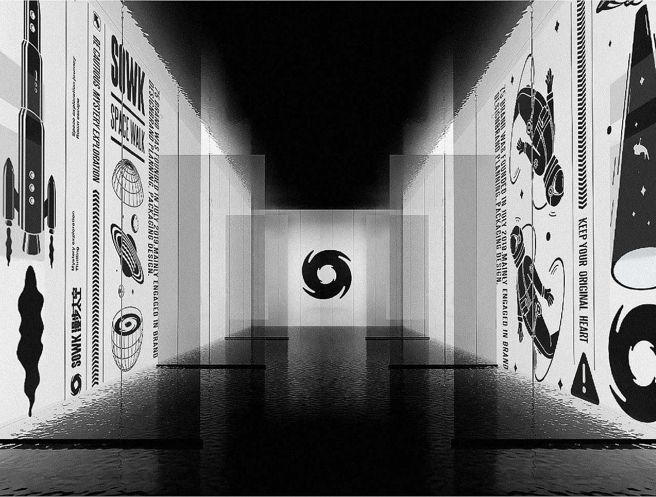 漫步太空密室逃脱品牌设计丨75_栖吾品牌（图ZMjUxOTk3MjE2） - 品牌 - 站酷设计师75_刘元浩原创素材 - 站酷ZCOOL