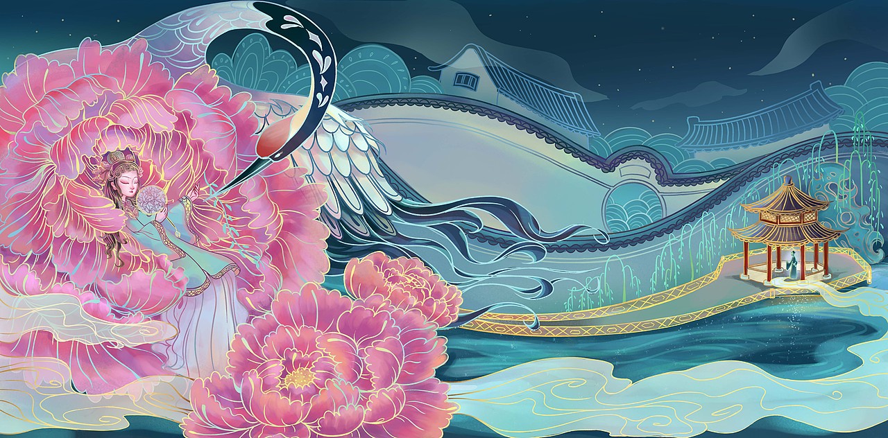 游园惊梦_iris鸢尾-站酷zcool