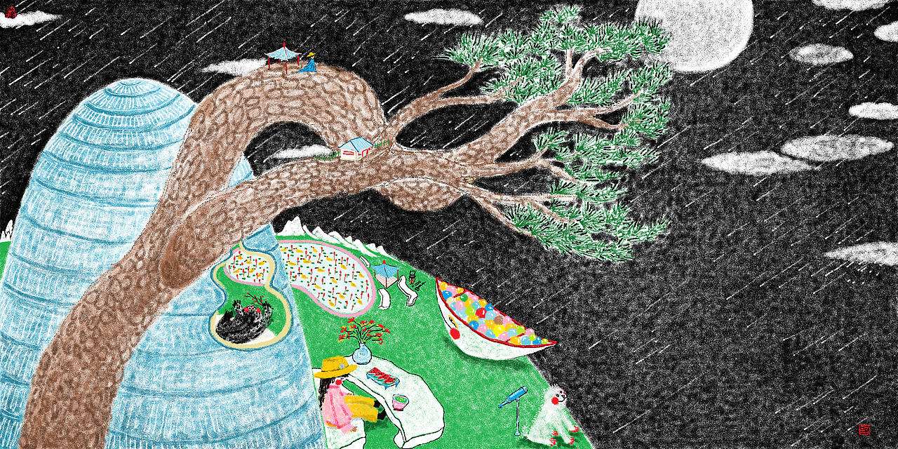 草庐明月（图ZMzEwMDYwNzUy） - 绘本 - 站酷设计师过河小马原创素材 - 站酷ZCOOL
