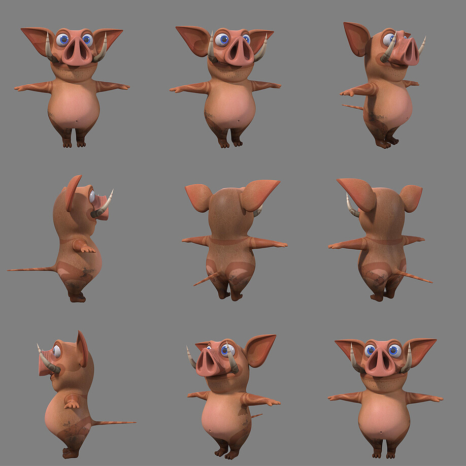 4d电影项目角色模型|三维|动漫|梦克斯 - 原创作品 - 站酷 (zcool)