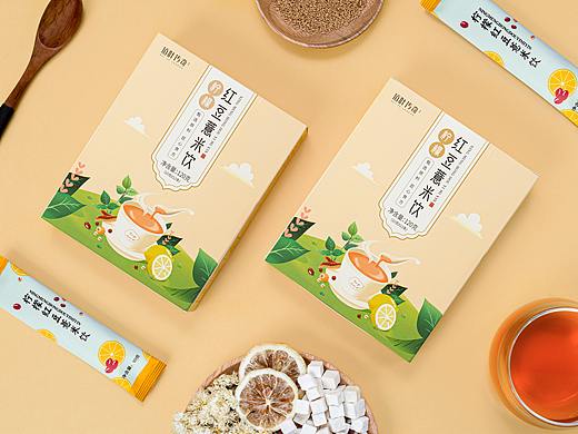 柠檬红豆薏米饮