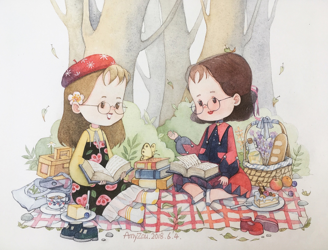 小可爱系列四（图ZMTE3MzI4ODc2） - 艺术插画 - 站酷设计师AmyZou原创素材 - 站酷ZCOOL