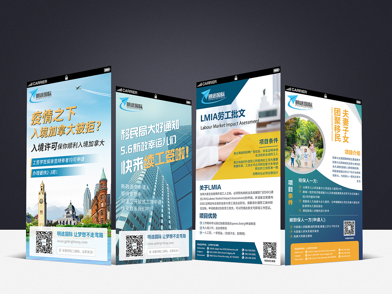 加拿大移民项目介绍海报