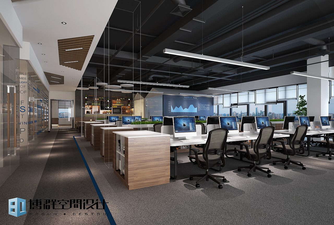 办公空间效果图表现合集