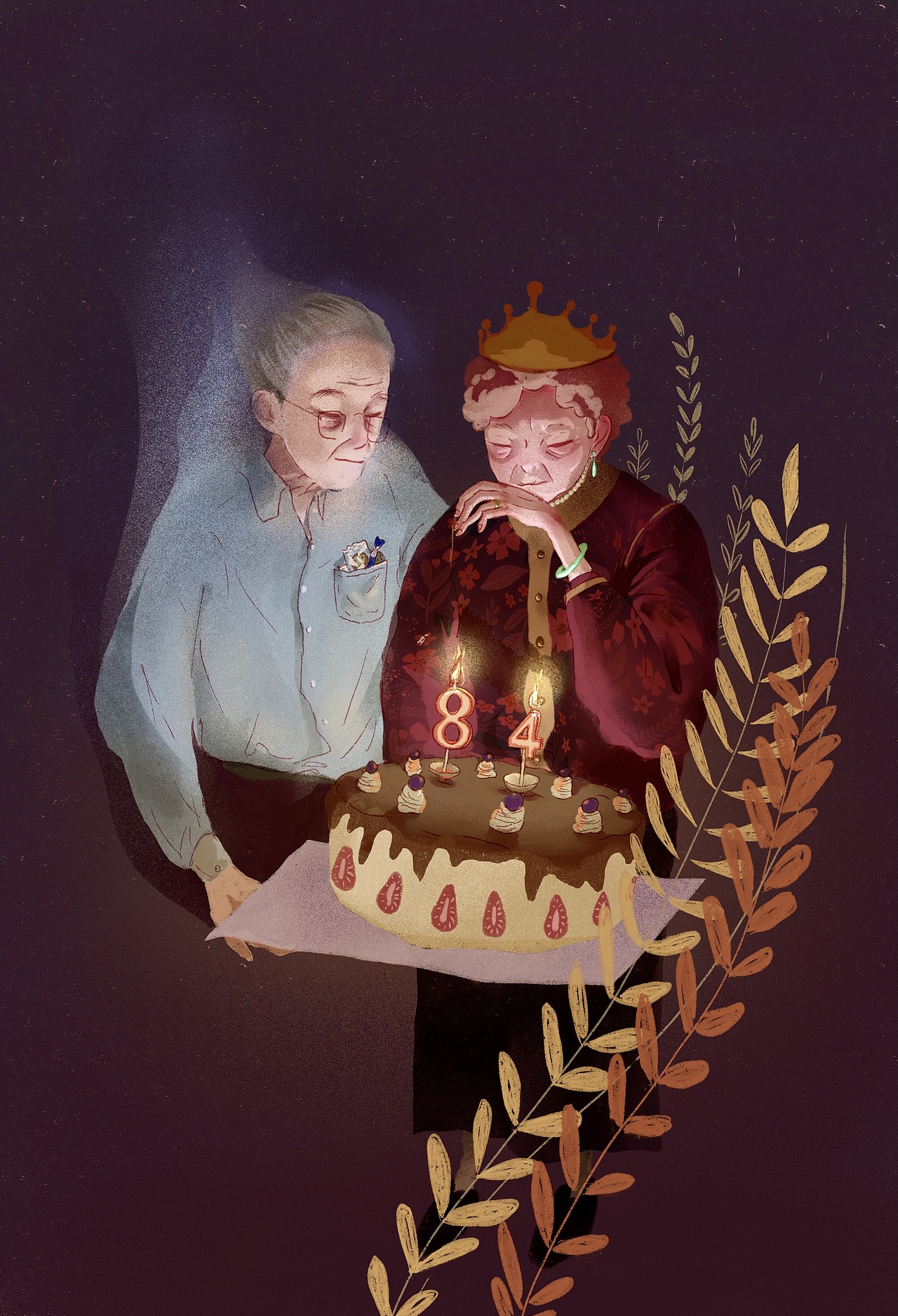 奶奶的生日（图ZMjQzNDczNTQw） - 创作习作 - 站酷设计师砖砖砖砖原创素材 - 站酷ZCOOL