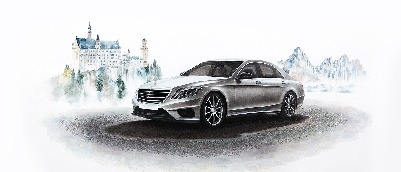 汽车绘画作品（图ZMTYzOTUwMTky） - 商业插画 - 站酷设计师只会画车的男孩原创素材 - 站酷ZCOOL