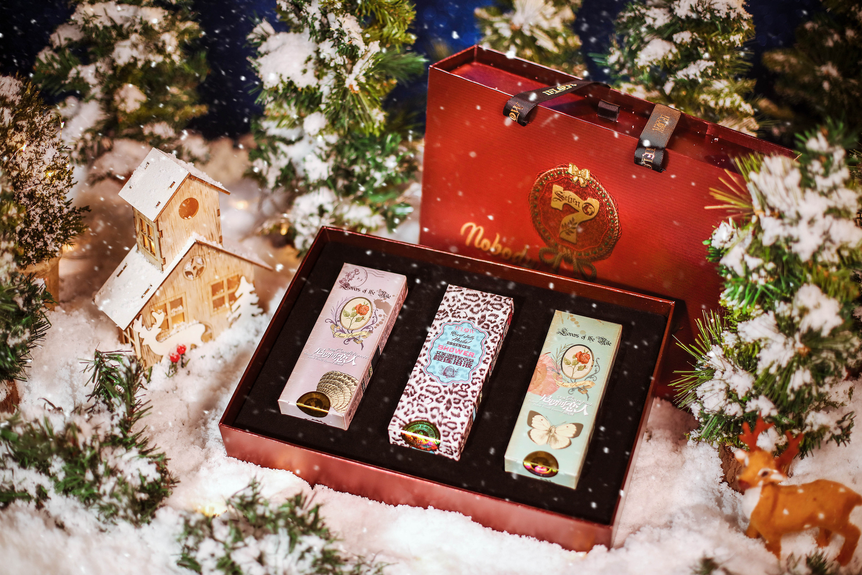 圣诞节限定 i 洗护礼盒拍摄