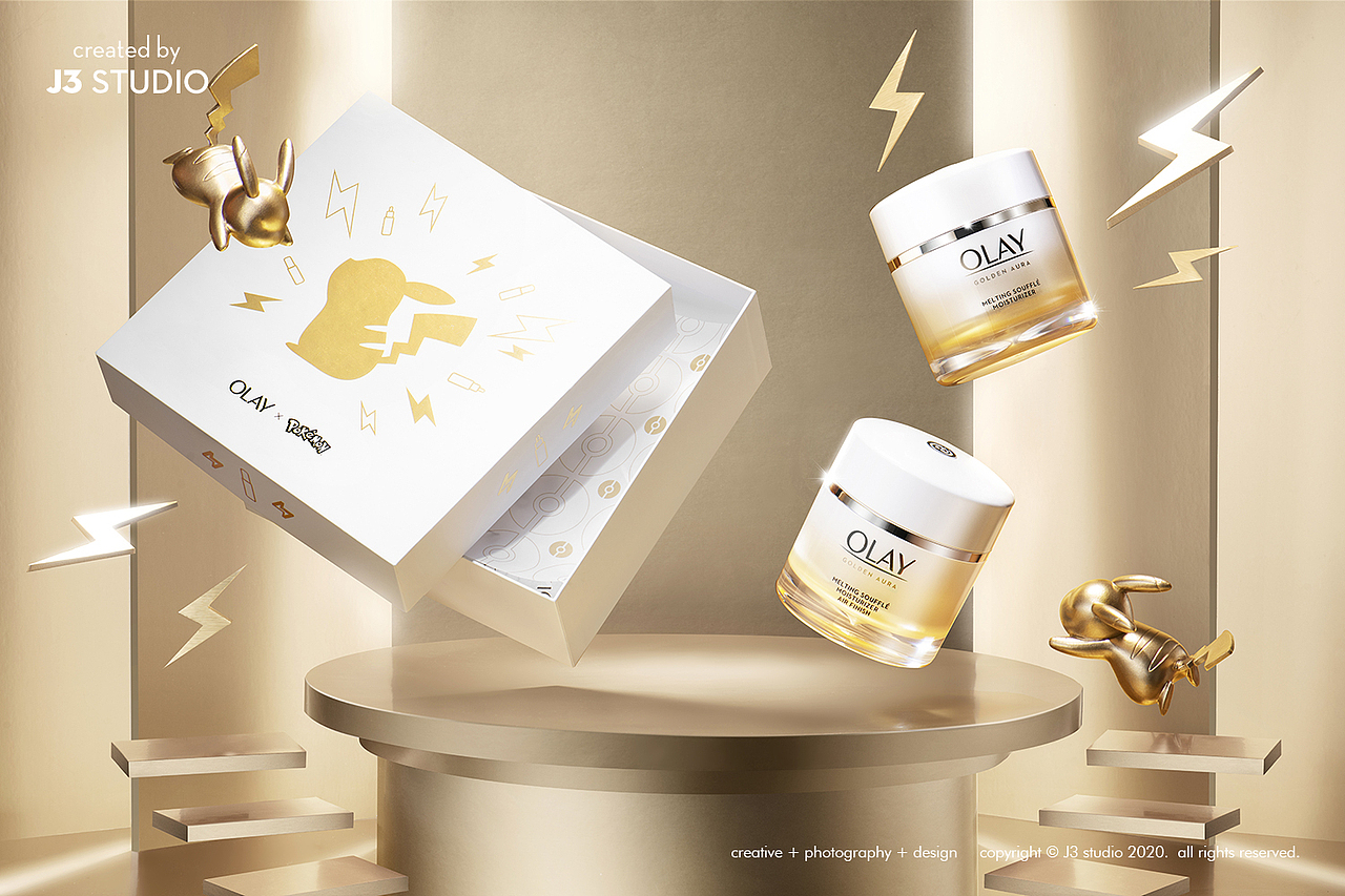 OLAY 宝可梦礼盒 I 美妆拍摄（图ZMjMzMzk1NDQw） - 产品摄影 - 站酷设计师J3studio原创素材 - 站酷ZCOOL