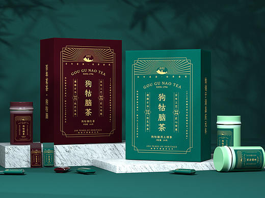 包装设计-狗牯脑茶系列包装视觉设计