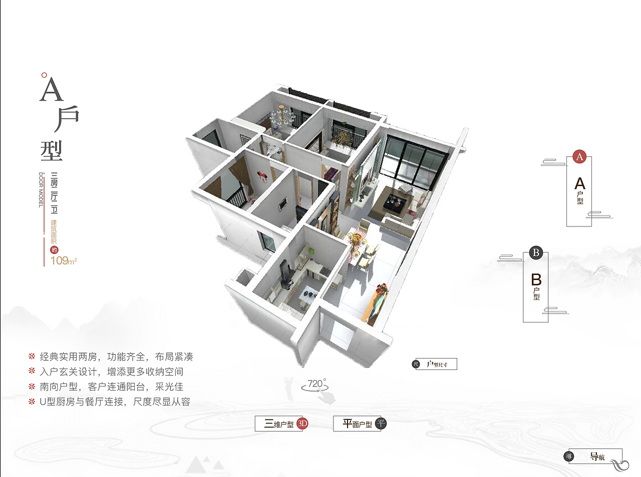 项目“城市溪谷”、“凤起蘭庭”的部分界面
