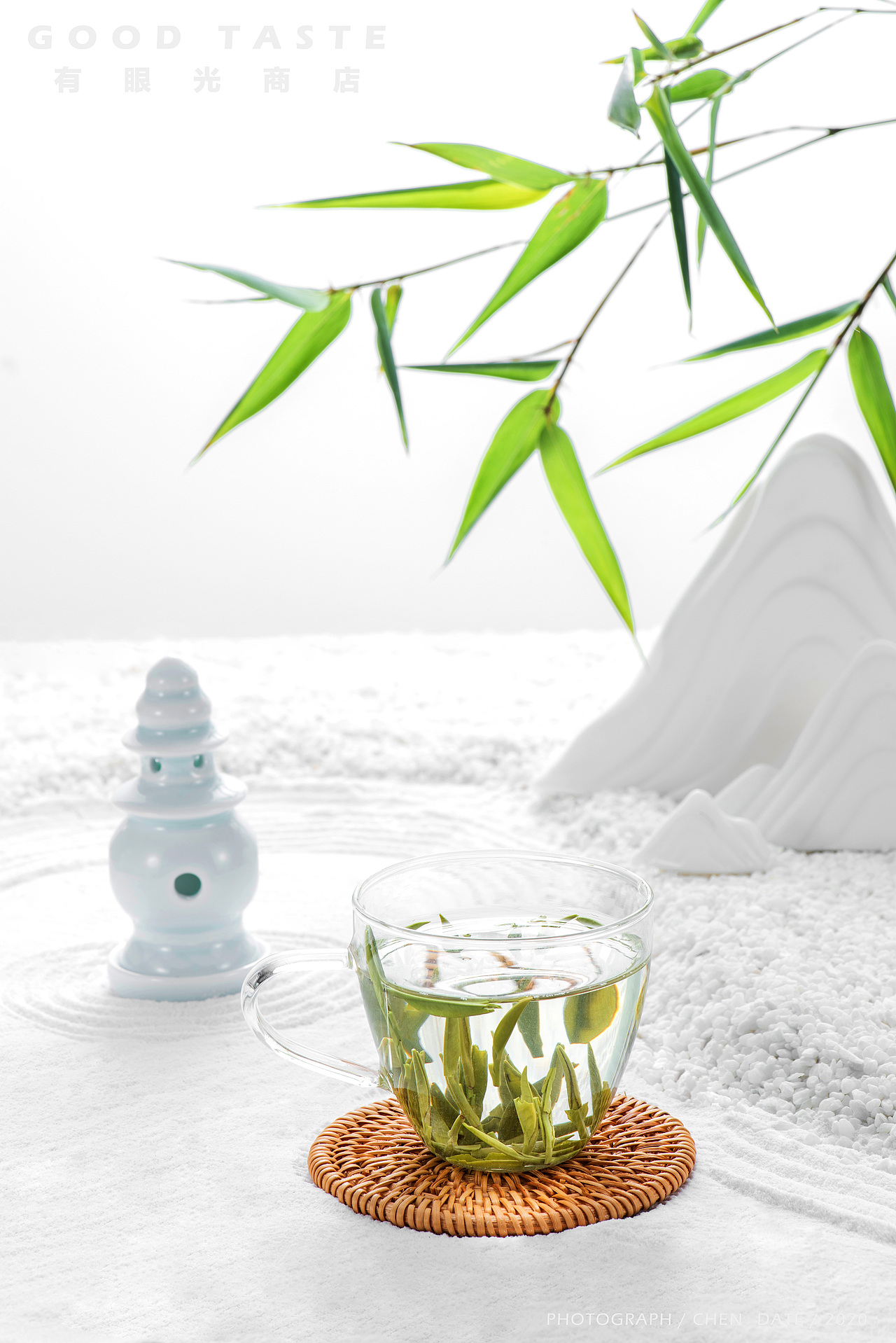 产品创意摄影/静物商业摄影/涴花溪绿茶