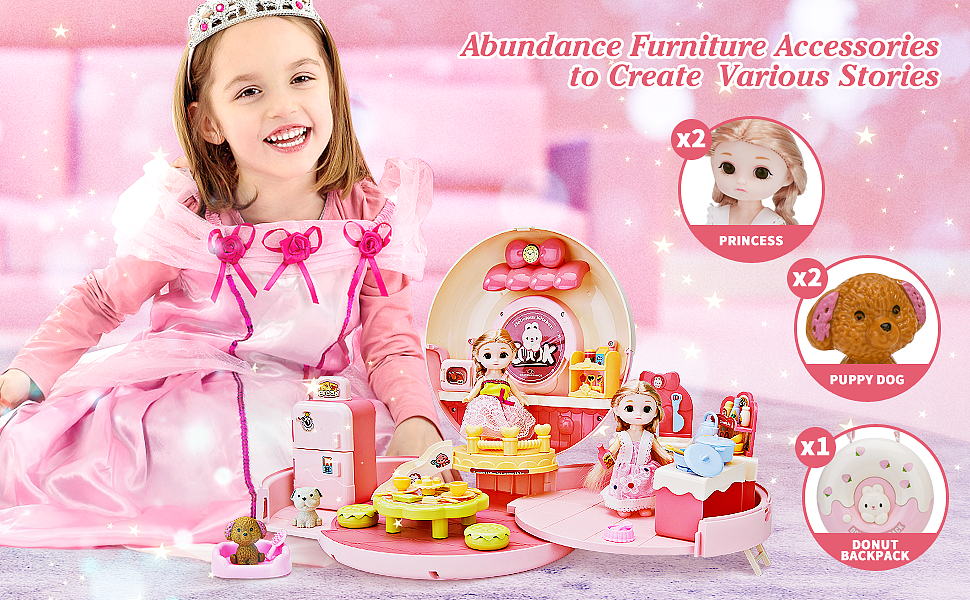 亚马逊儿童玩具包女童玩具包DIY主图A+拍摄场景合成