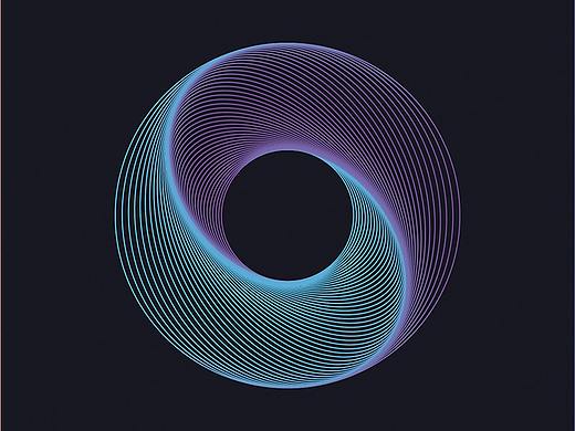AI的渐变线条艺术