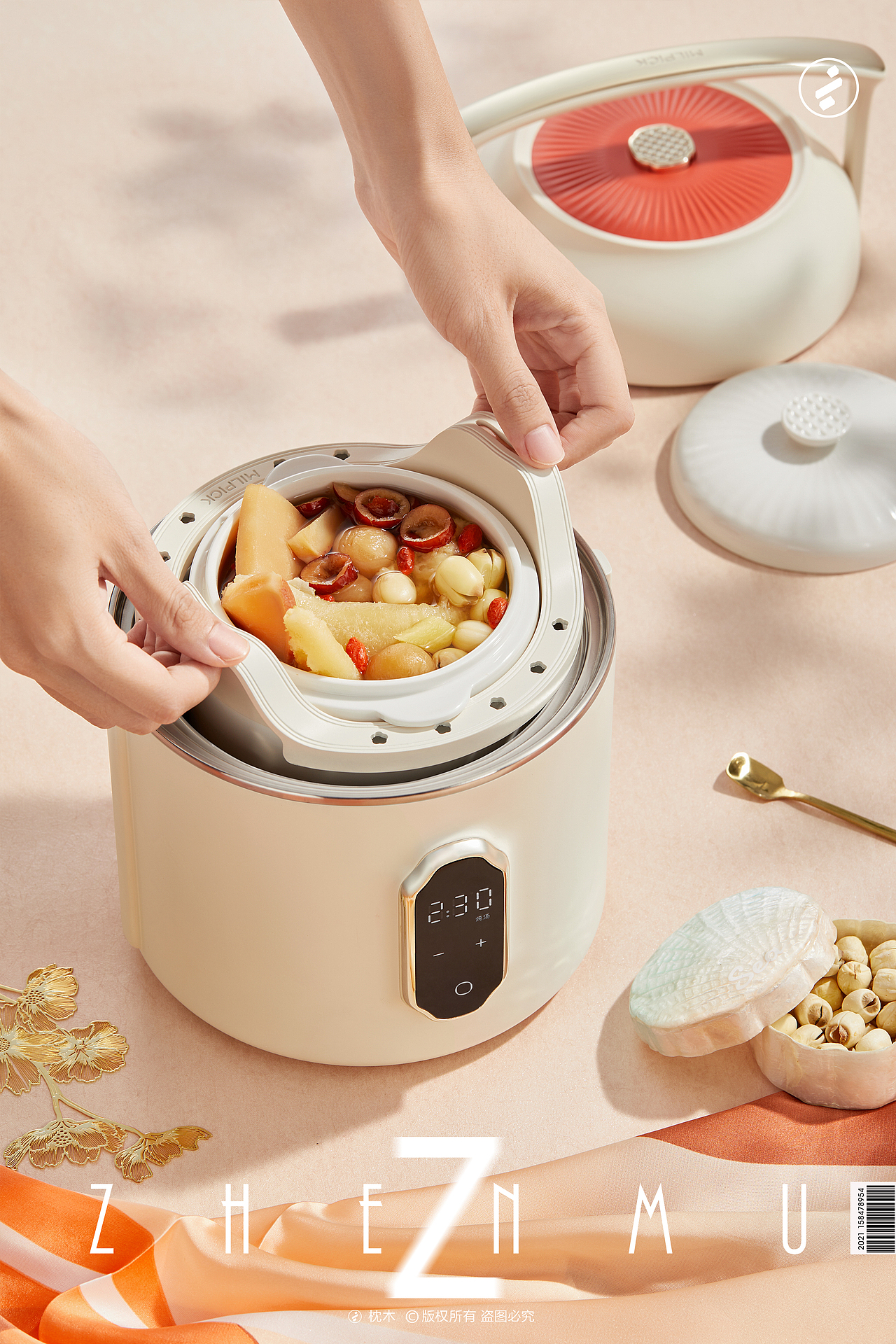 电炖盅平面视频拍摄