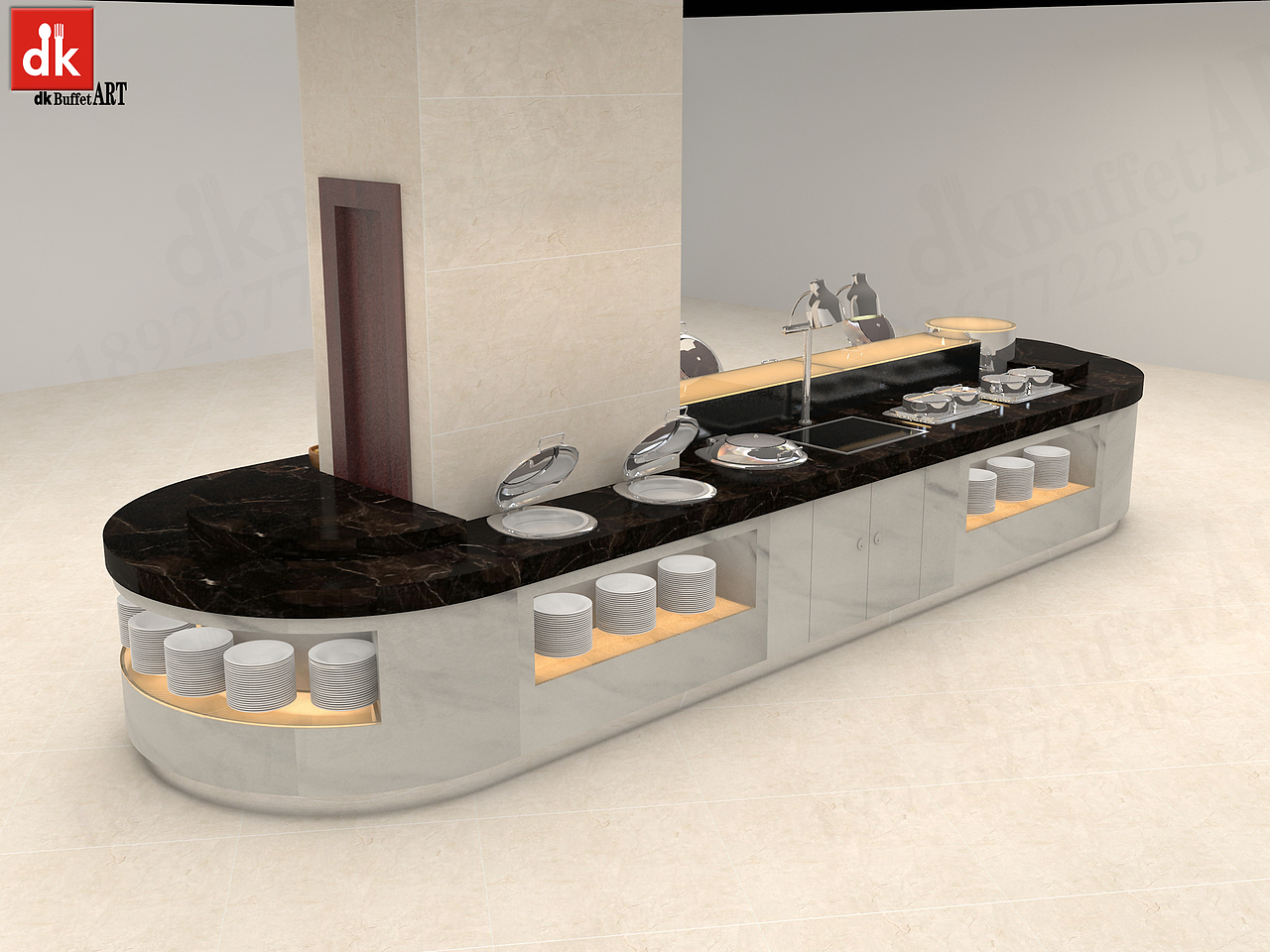 长沙天都酒店管理有限公司自助餐台设计制作