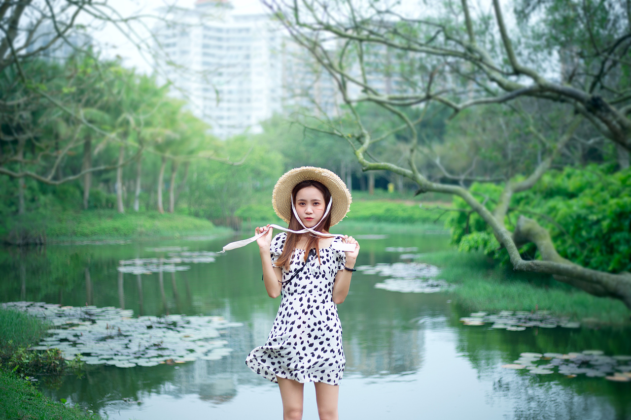 公园少女写真