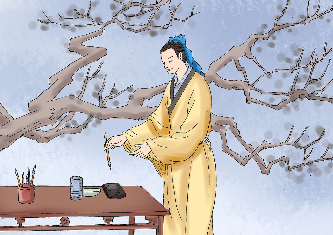 古诗插画（图ZNzY4MjMxNzI=） - 商业插画 - 站酷设计师Koey位移原创素材 - 站酷ZCOOL