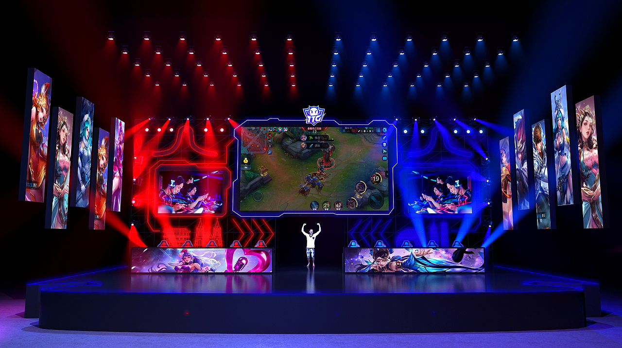 2021 kpl春季赛广州ttg主场|空间|舞台美术|费man - 原创作品 - 站酷