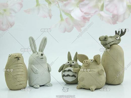 小动物陶艺泥塑，手工陶泥