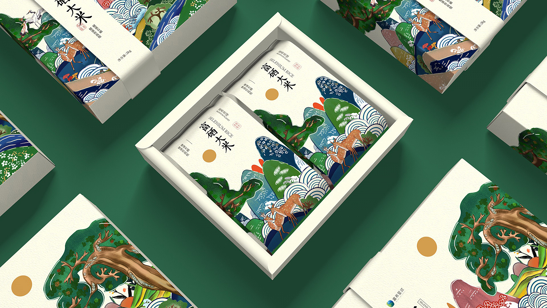 富硒大米包装设计