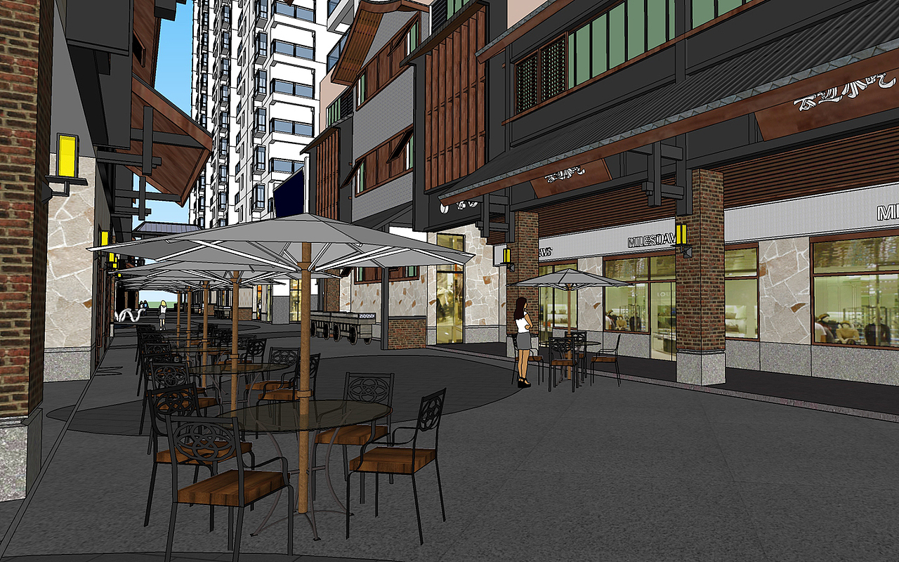 楚雄第一城购物文化馆一体化设计效果图