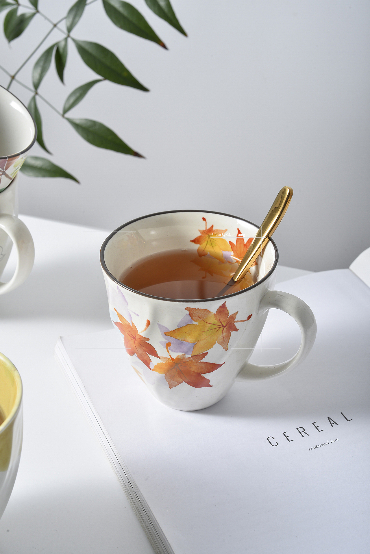 日本和蓝马克杯