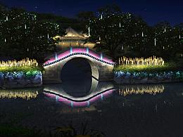 建筑亮化效果图