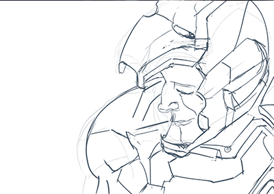 钢铁侠临摹练习