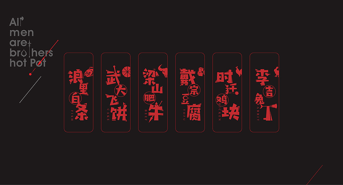 皇记水浒串串品牌形象设计-火锅店设计