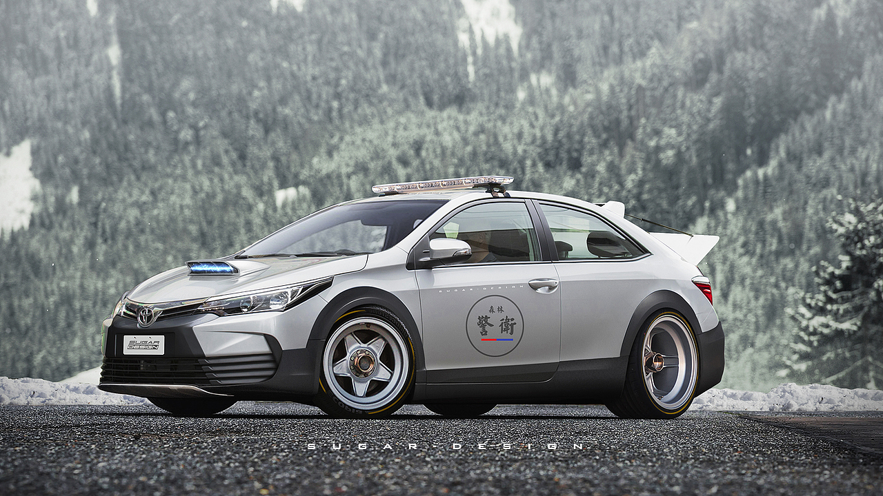 丰田卡罗拉的86复古版，忘记加翻灯了~