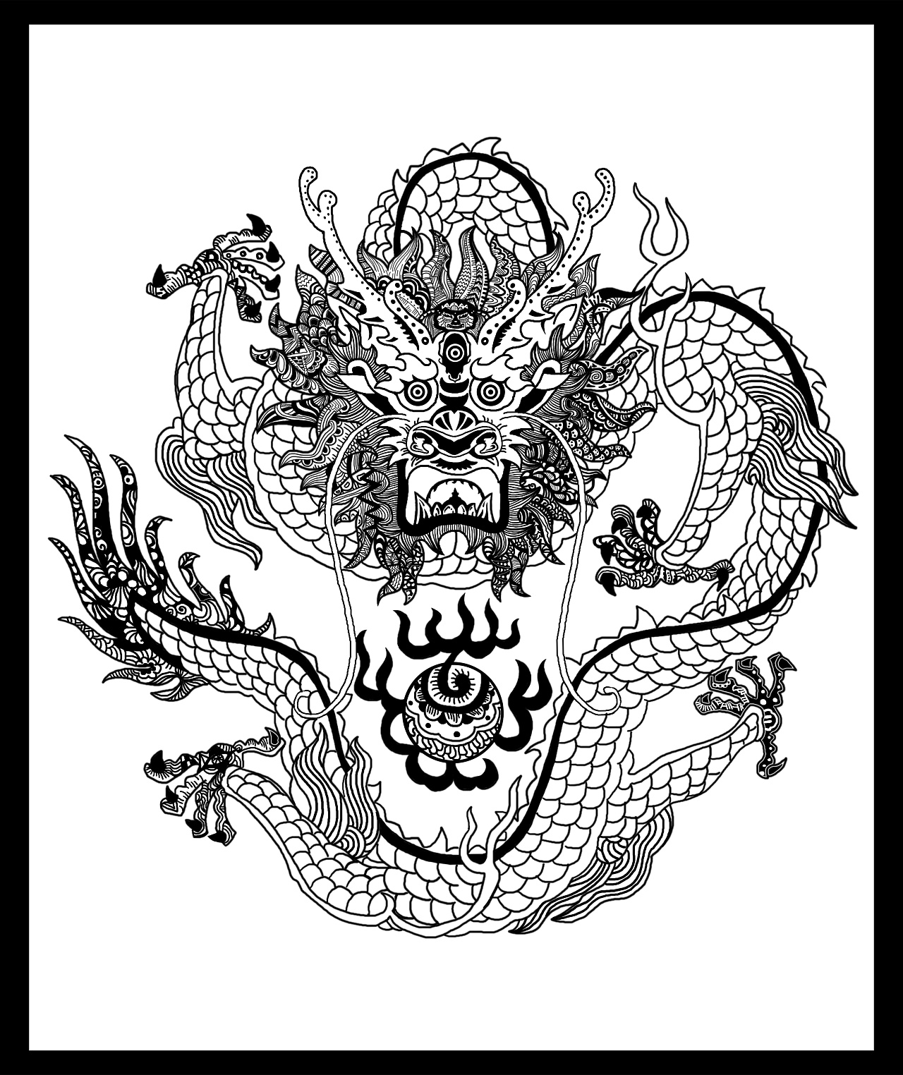 纹理系列|插画|创作习作|挽起裤腿闹龙宫 - 原创作品 - 站酷 (zcool)