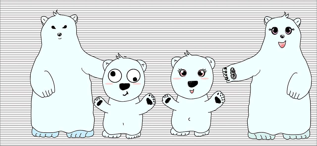 北极熊（图ZODQ3ODIxMjg=） - IP形象 - 站酷设计师平头哥哥原创素材 - 站酷ZCOOL