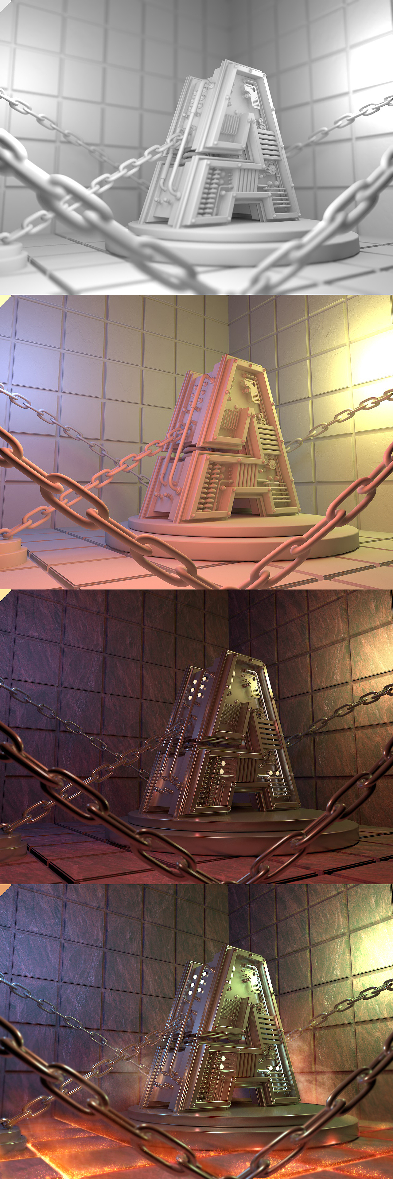 白无常 C4D 机械文字（图ZOTQyNDg1NzY=） - 机械/交通 - 站酷设计师Lim_农原创素材 - 站酷ZCOOL