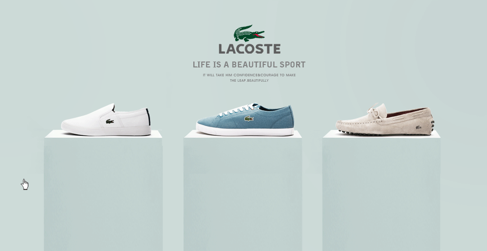 lacoste鞋类二级页~
