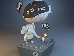 C4D臨摹ZTOFU插畫作品