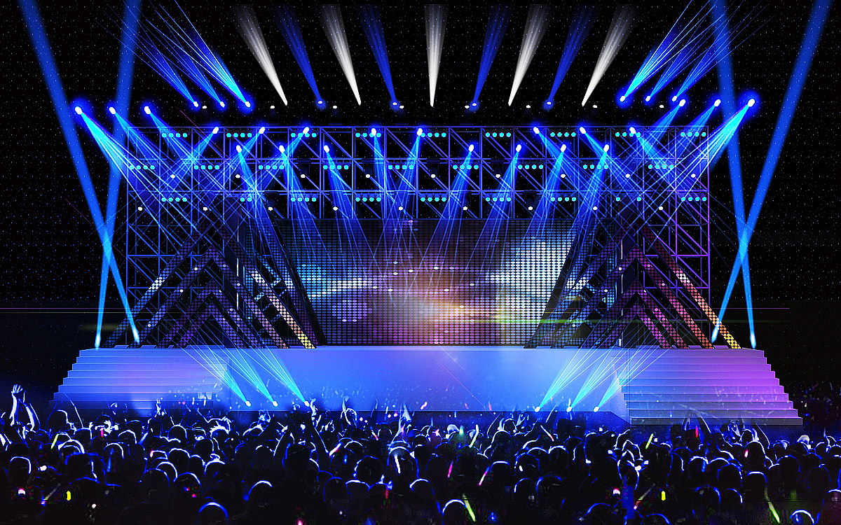 演唱会舞台 舞美 3d效果图设计