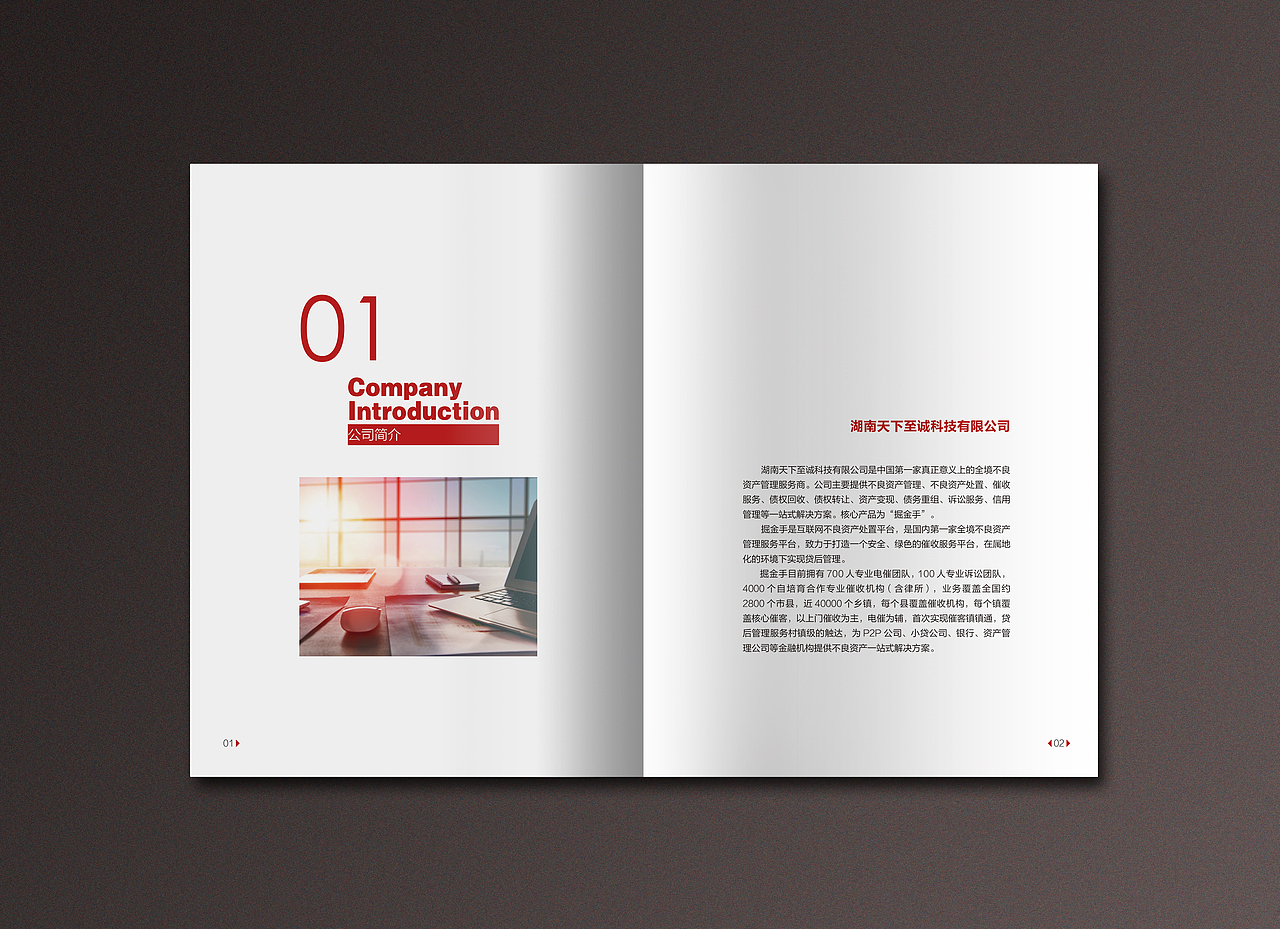 金融红色画册/手册