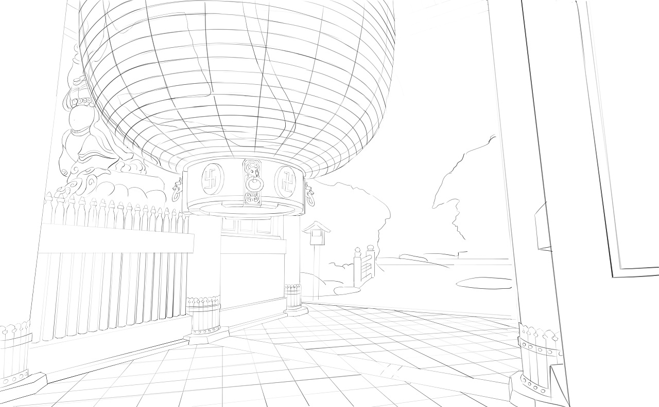 场景气氛,浅草寺|插画|概念设定|86363828 - 原创作品 - 站酷 (zcool)