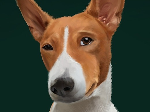 手绘练习-插画-下雪天小女孩