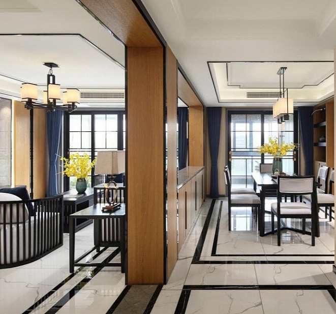 沈阳林凤装饰咋样——140㎡中式风格,白描。