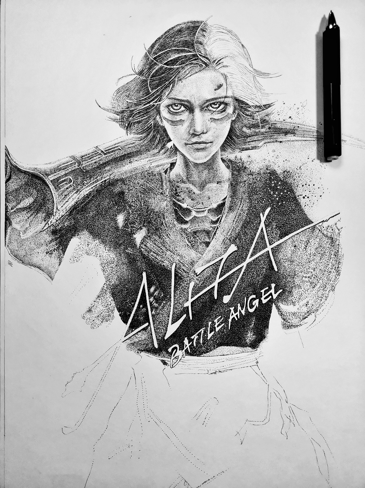 阿丽塔（图ZMjMyMDExMjU2） - 新锐潮流插画 - 站酷设计师shuiyao2000原创素材 - 站酷ZCOOL