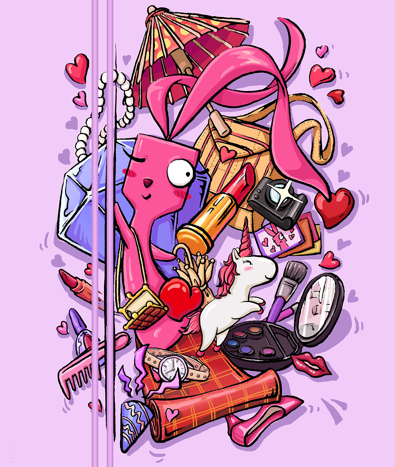 茉莉墙画|插画|艺术插画|问艺jk - 原创作品 - 站酷 (zcool)